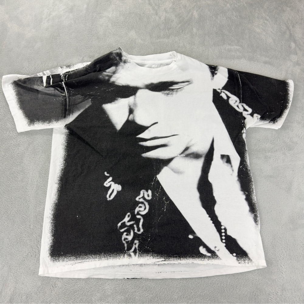 VTG John Cougar Mellencamp Men Sz XL AOP Whenever We Wanted Tour Single Stitch